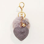 ChaveLove™ - Chaveiro luxo de coração com pompom - PROMOÇÃO DIA DAS MÃES
