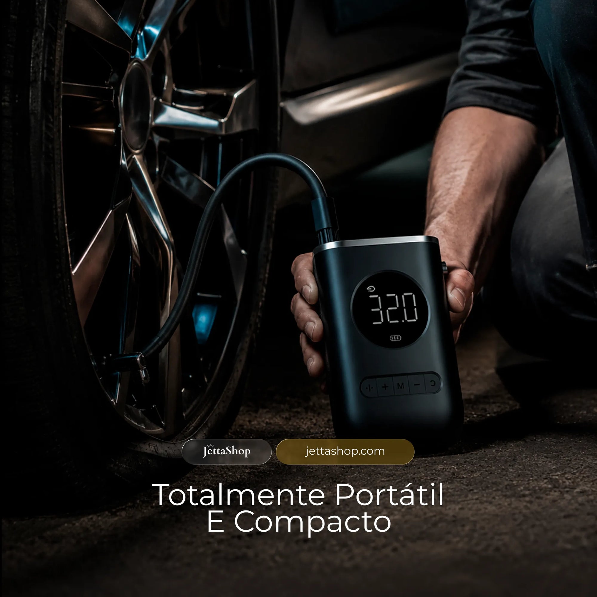 Bomba Elétrica de Encher Pneu Automotiva - Jetta Blast™ [LANÇAMENTO 2026]