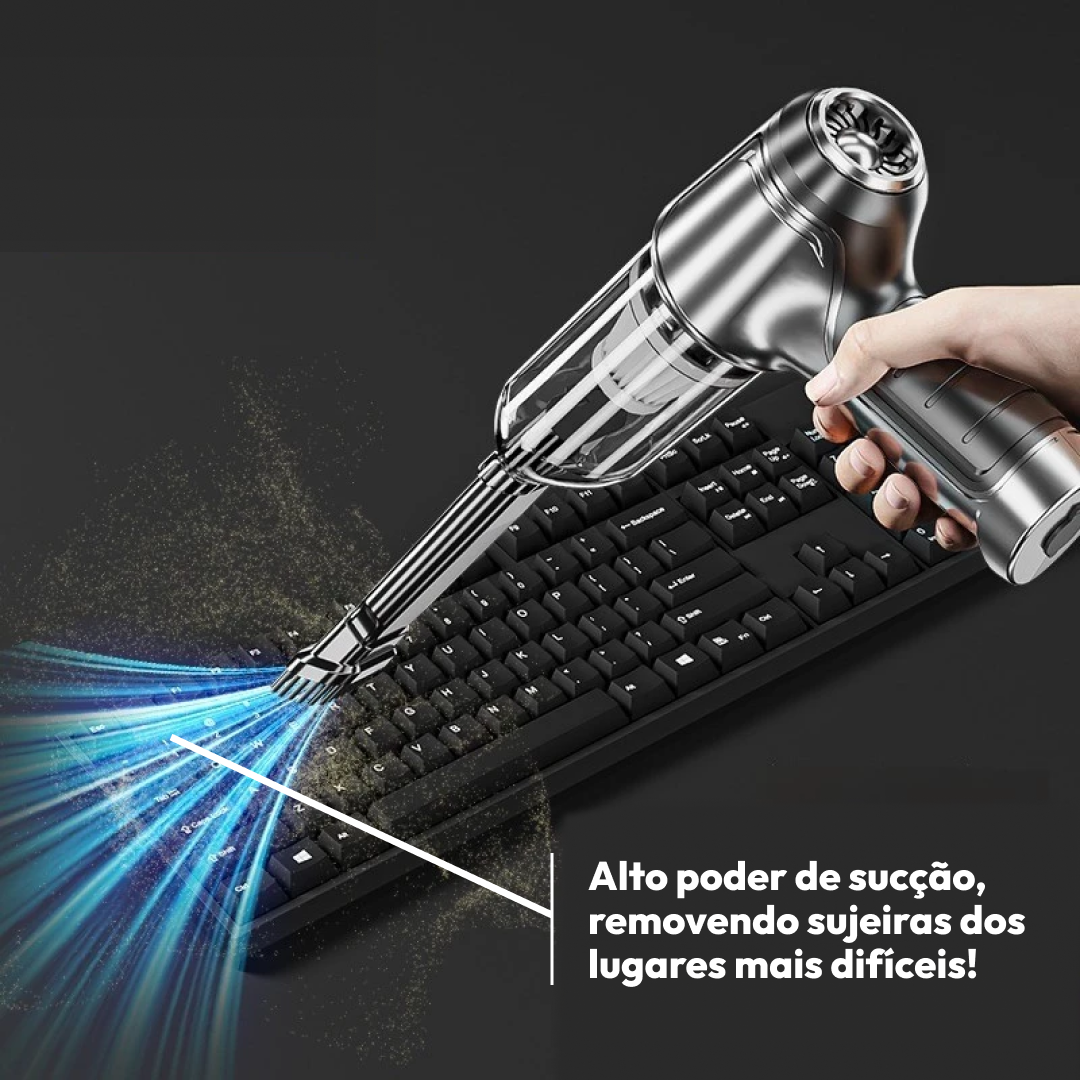 Aspirador Portátil MaxJetta™️ + 4 ACESSÓRIOS EXCLUSIVOS - {BRINDE EXCLUSIVO + FRETE GRÁTIS ATÉ 23:59}