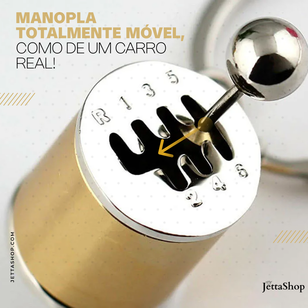 (PAGUE 1 LEVE 2) Chaveiro Câmbio Manual de 6 Marchas - Jetta KeyChain™ [LIQUIDA NATAL]