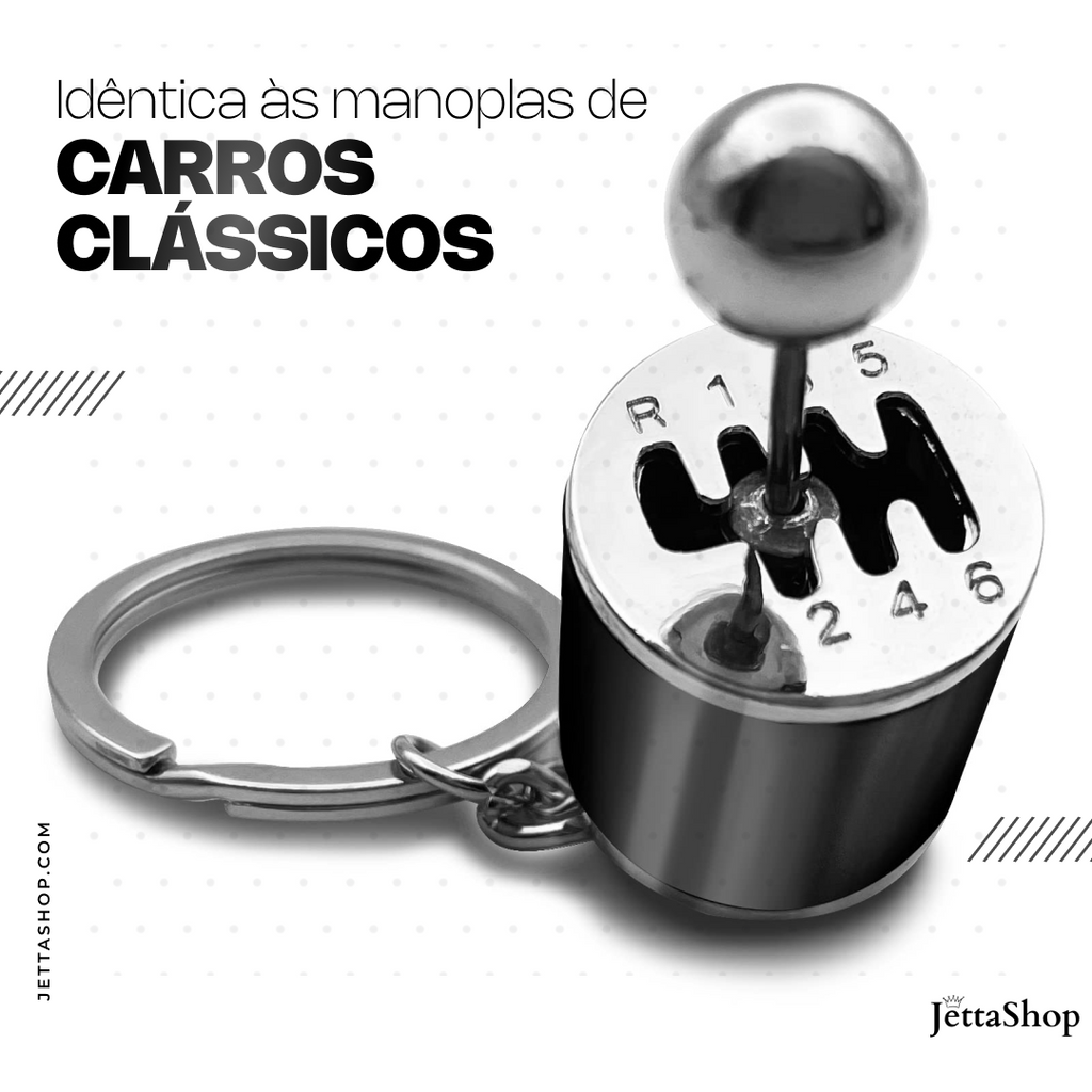 (PAGUE 1 LEVE 2) Chaveiro Câmbio Manual de 6 Marchas - Jetta KeyChain™ [LIQUIDA NATAL]