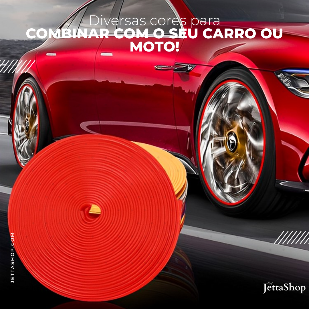 Fita Protetora e Personalizada para Rodas Automotiva - Jetta ColorStrip™ [PROMOÇÃO EXCLUSIVA ATÉ 23:59 DE HOJE]