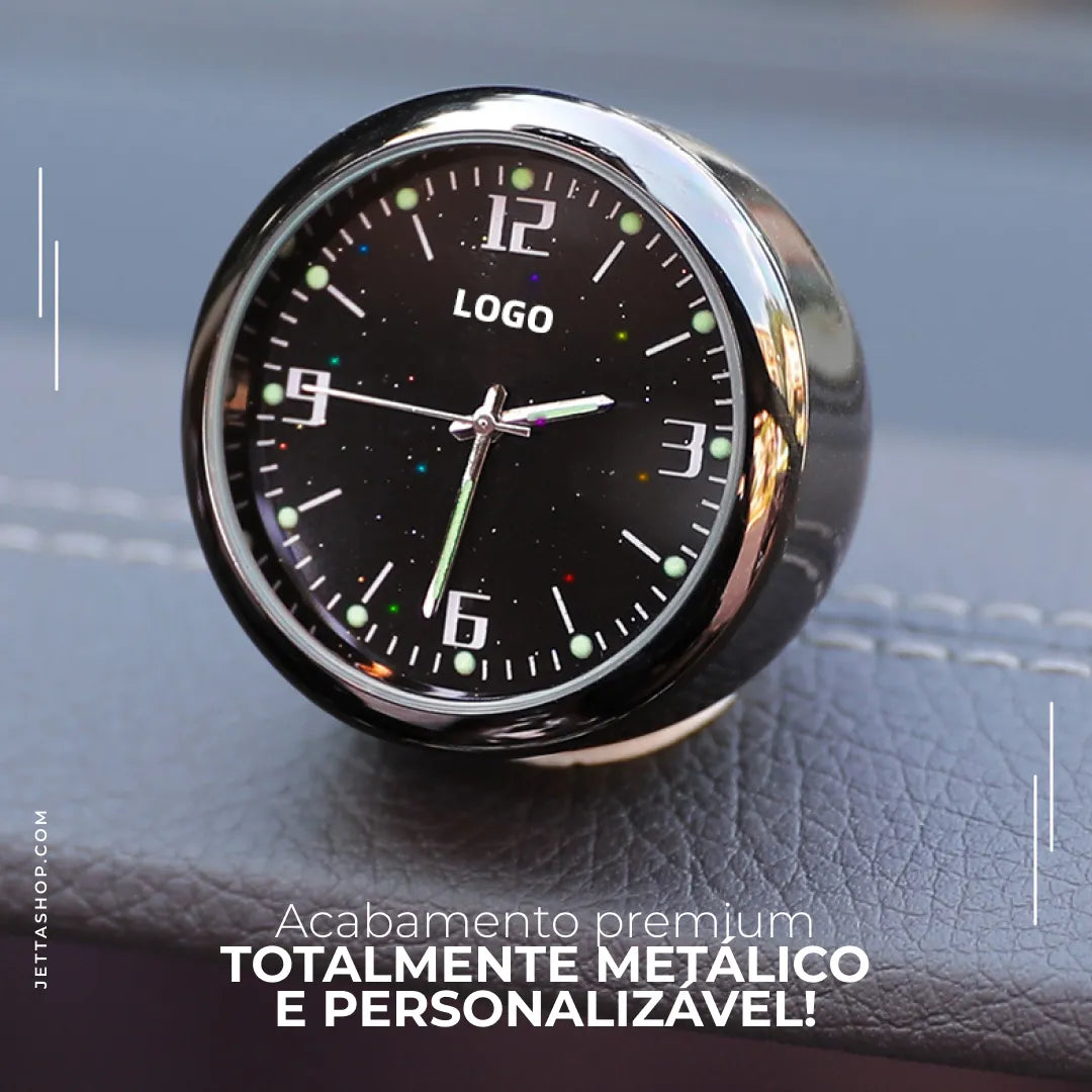 [PAGUE 1 LEVE 2] Mini Relógio Vintage de Painel Automotivo Personalizado - ClockJetta 2.0™