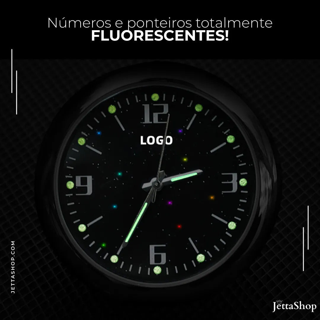 [PAGUE 1 LEVE 2] Mini Relógio Vintage de Painel Automotivo Personalizado - ClockJetta 2.0™