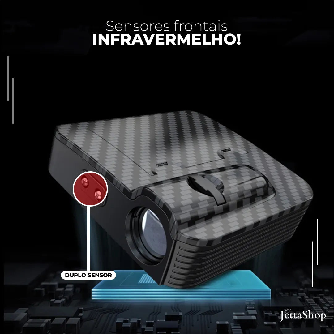 [PAGUE 1 LEVE 2] Projetor de Porta Personalizado com Sensor Automático - Jetta LedDoor™