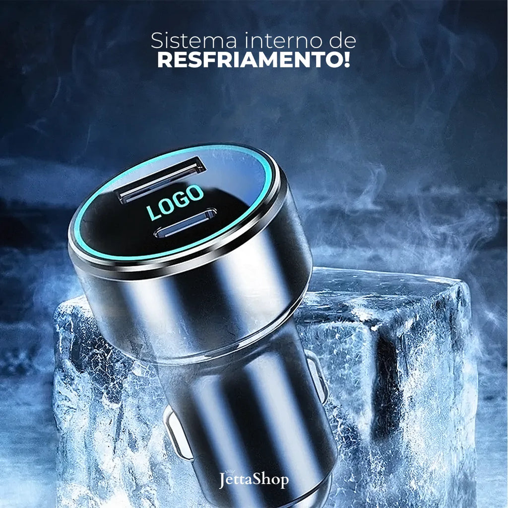 Carregador Turbo de Celular para Carros Personalizado - Jetta ChargeLed™ [PROMOÇÃO LIMITADA]