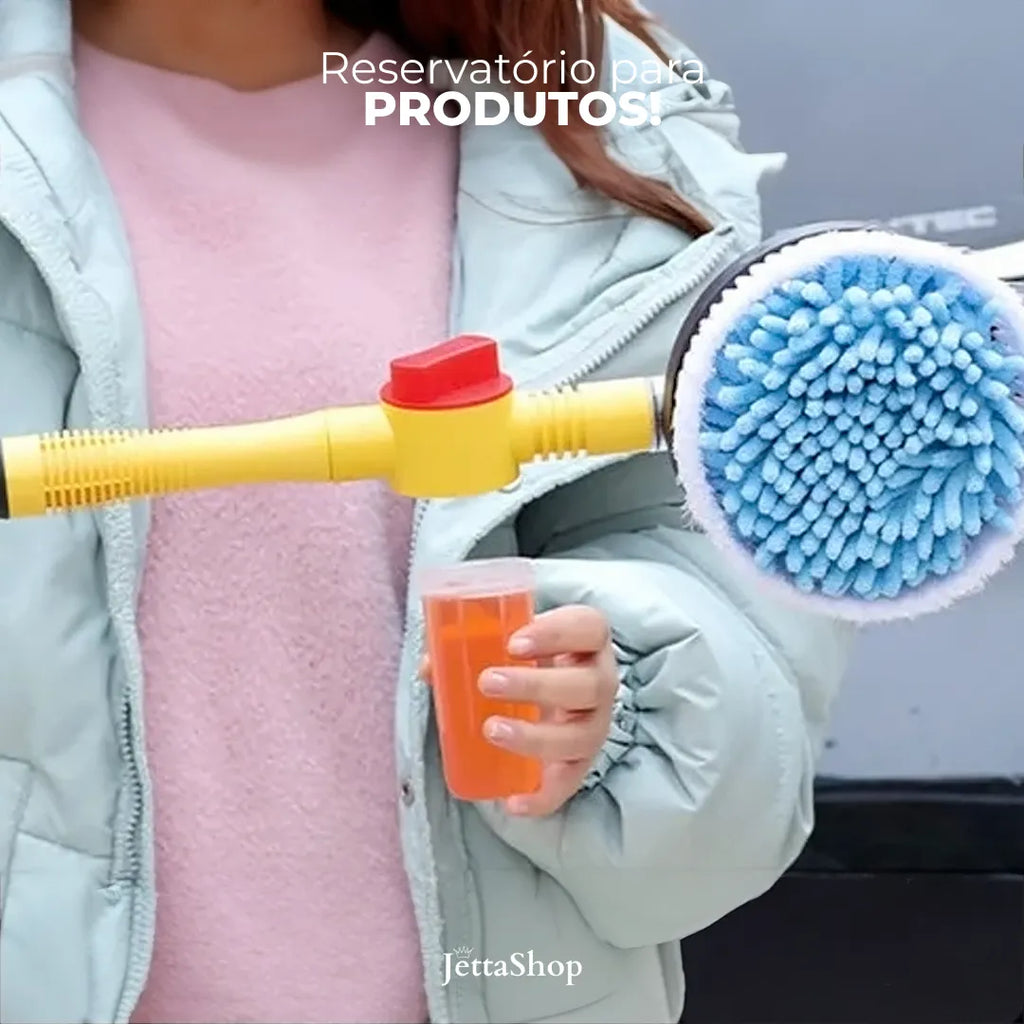Escova Giratória para Lavagem Automotiva - Jetta TurboClean™ [BRINDES EXCLUSIVOS]