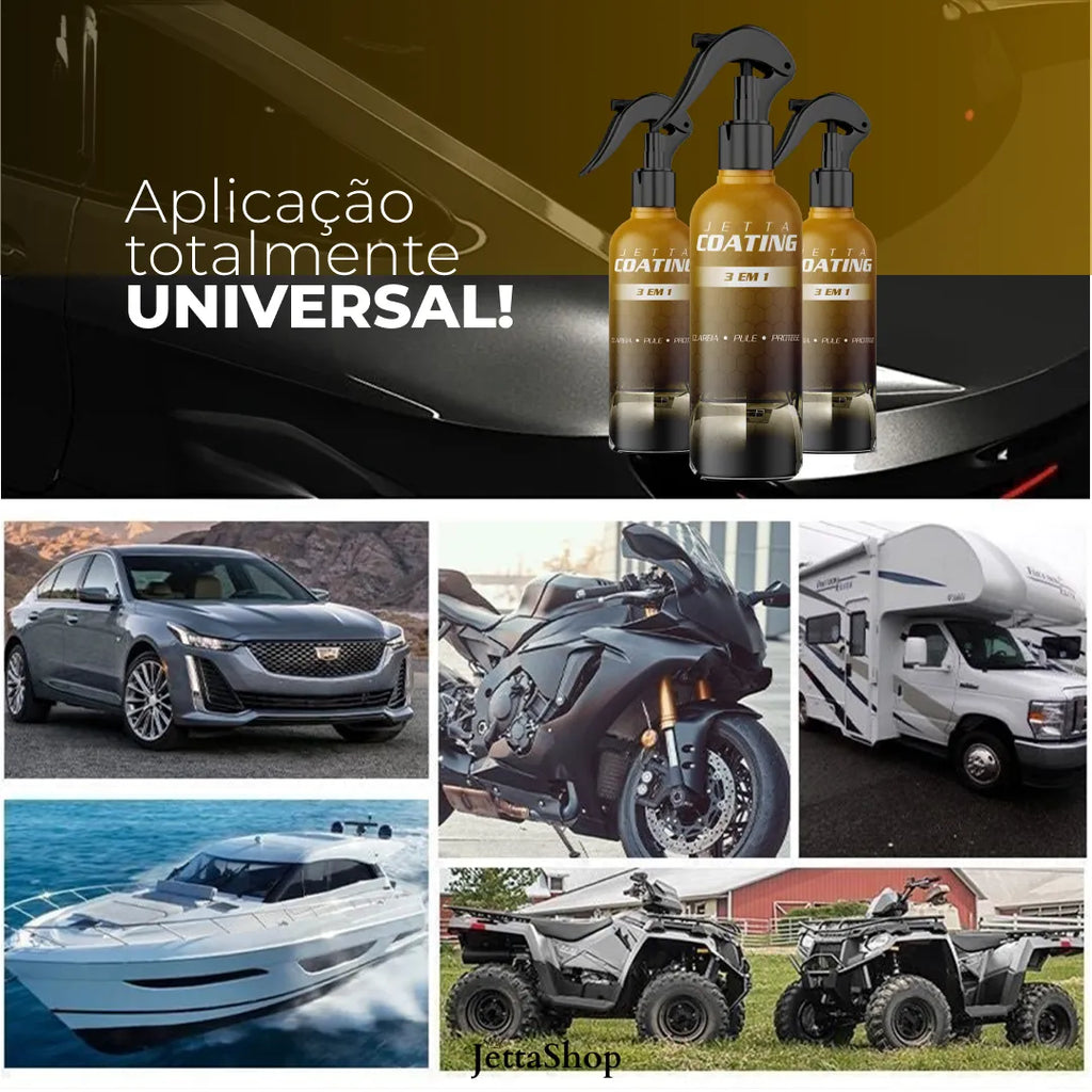 Spray de Renovação Cerâmica e Impermeabilizante 3 em 1 - Jetta Coating™ [ESTOQUE LIMITADO]
