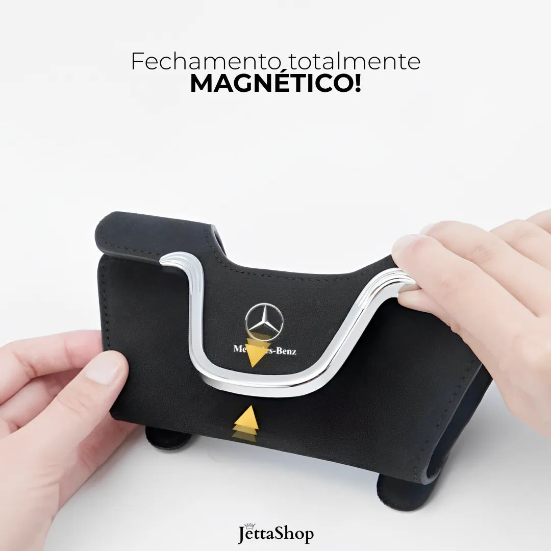 Porta Óculos Automotivo com Aba Magnética - Jetta MagLux™ [PROMOÇÃO LIMITADA]