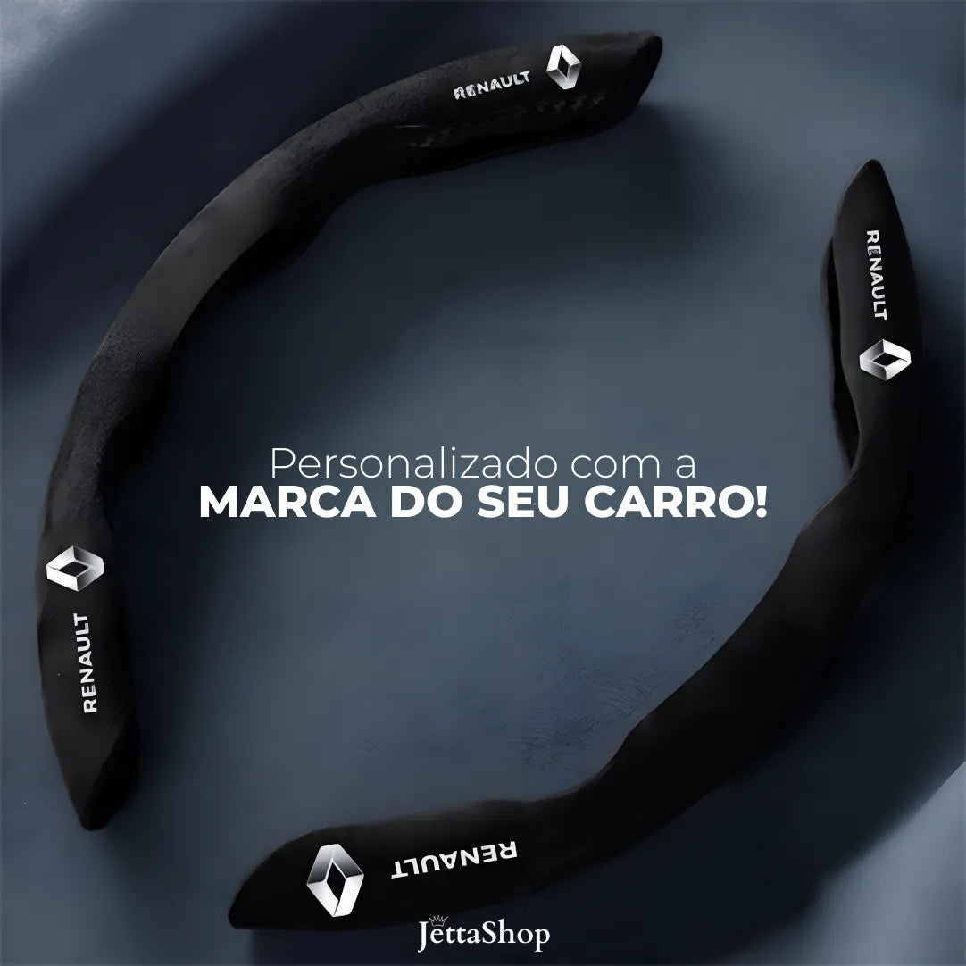 Capa de Volante em Suede Universal e Antiderrapante - Jetta VoltPro™ [ESPECIAL BLACK FRIDAY]