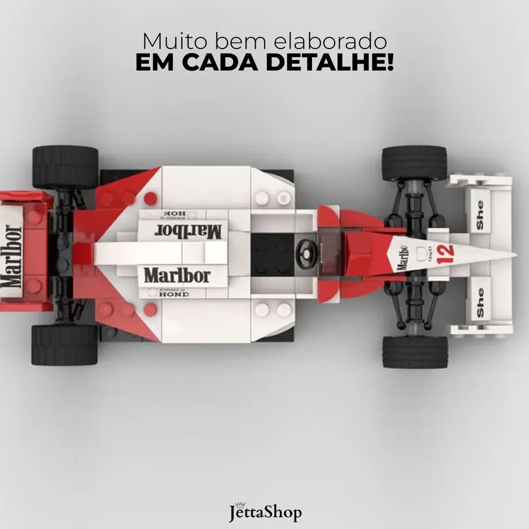 JettaBlox™ - F1 McLaren MP4/4 Ayrton Senna | 198PCS [MONTE VOCÊ MESMO]