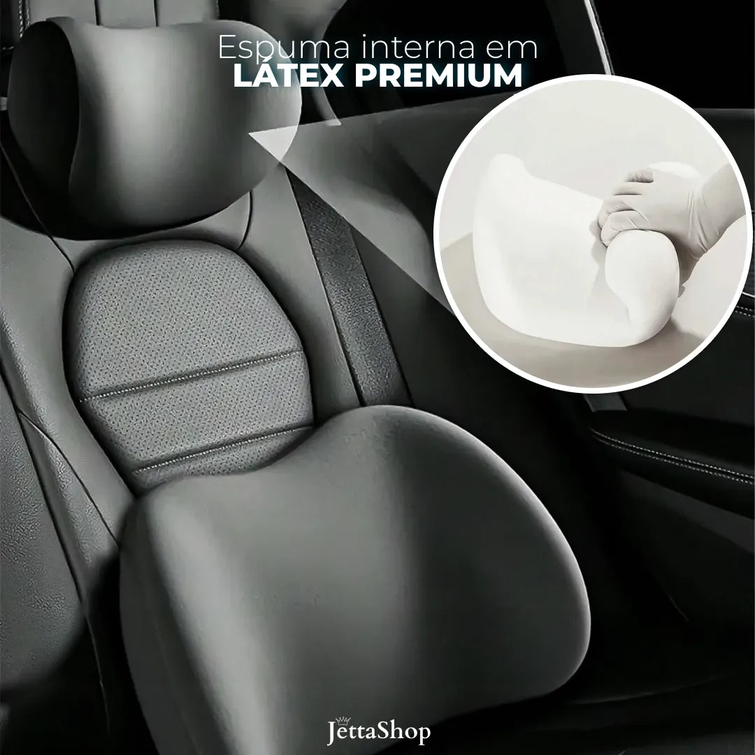Encosto de Cabeça e Lombar para Bancos Universal - Jetta Shoulder™ [PROMOÇÃO LIMITADA ATÉ HOJE 23:59]