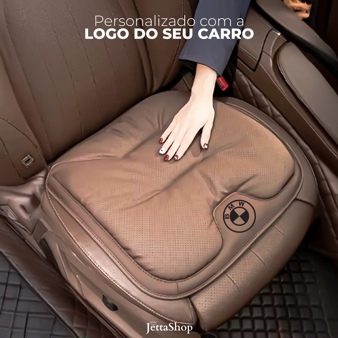 JettaSeat™ - Kit de Almofadas + Encosto de Assento Automotivo Personalizados (LANÇAMENTO 2025)