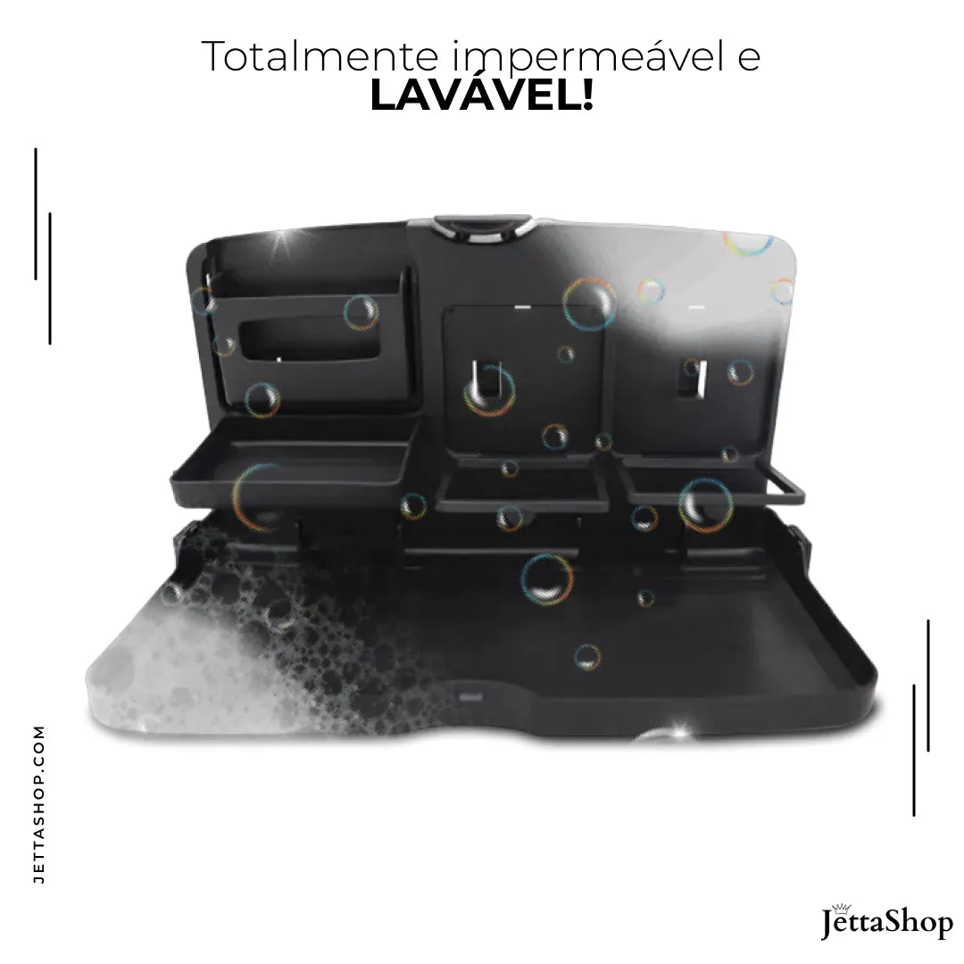 TabJetta™ - Bandeja Dobrável e Multifuncional 4 em 1 para Carros [ÚLTIMAS UNIDADES]