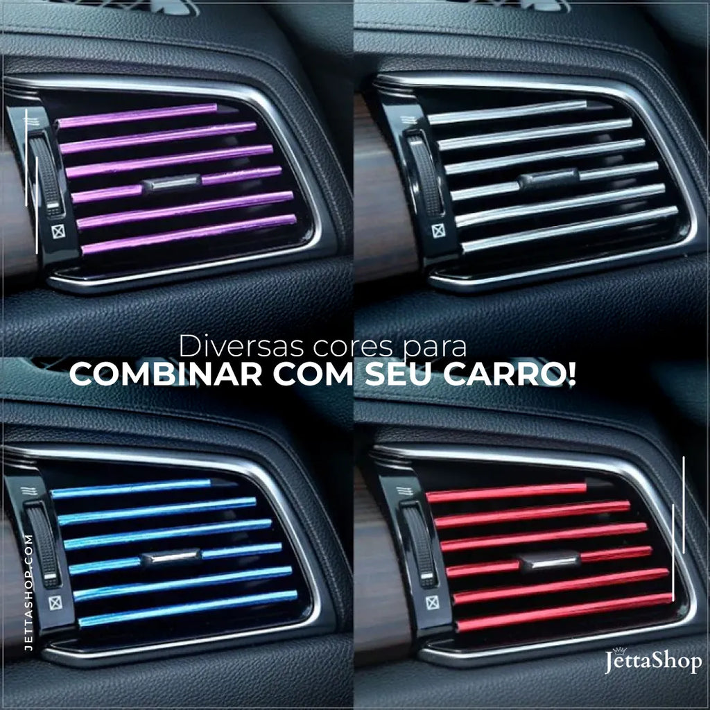 Style Jetta Air™ - Tiras para Saída de Ar Universal Personalizadas [10 PEÇAS]