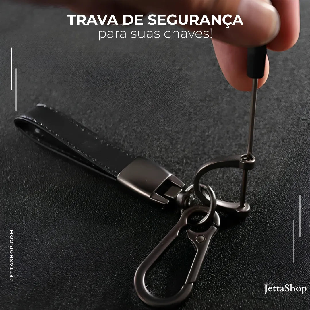 [PAGUE 1 LEVE 2] Chaveiro para Carros em Couro Personalizado - Jetta KeyBrand™