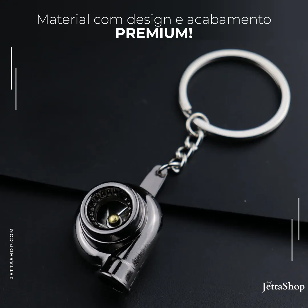 Chaveiro Estilo Turbo Esportivo para Carros - Jetta KeyTurbo™ [PROMOÇÃO LIMITADA ATÉ HOJE 23:59]