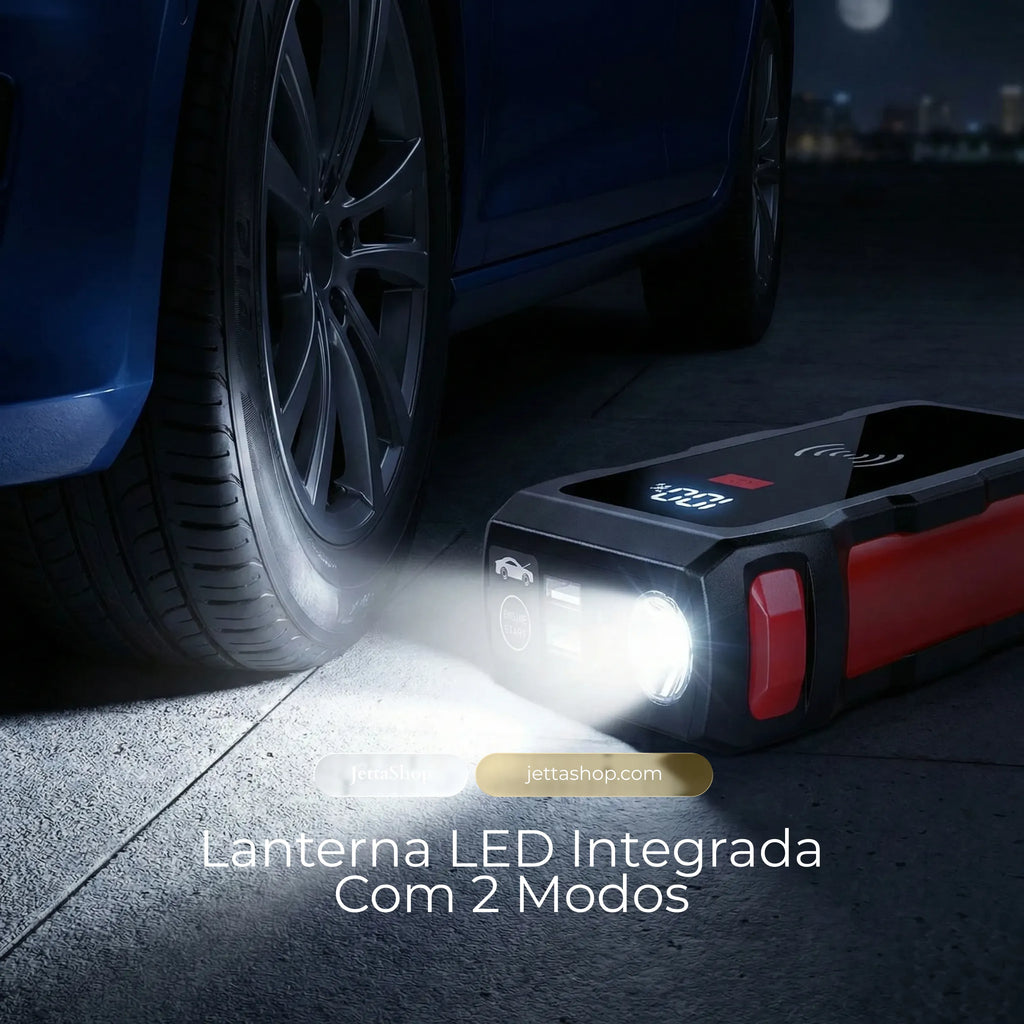 Auxiliador de Bateria Automotiva com Carregamento por Indução para Celular - Jetta PowerCharge™ [ESTOQUE LIMITADO]