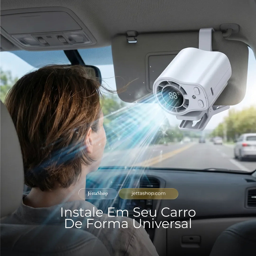 Jetta CliMax™ - Mini Ventilador Automotivo com Clipe e Rotação 360° (OFERTA ESPECIAL)