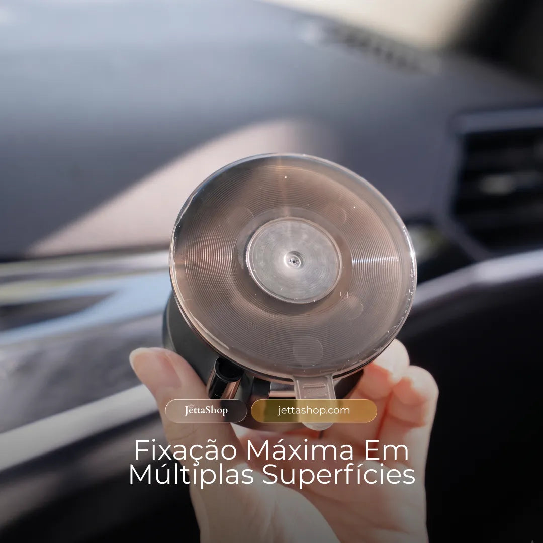 Jetta MagFlow™ - Suporte Magnético para Carro com Carregamento Sem Fio de 15W e Rotação Triaxial [ESTOQUE LIMITADO]