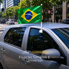 Kit Bandeirinhas para Vidro de Carro – Brasil Edition™ Copa do Mundo 🇧🇷