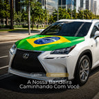 Bandeira para Capô de Carro – Brasil Edition™ Copa do Mundo 🇧🇷