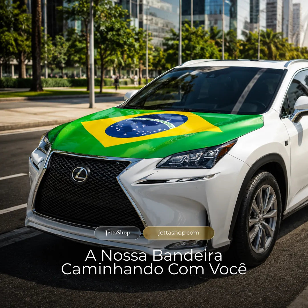 Bandeira para Capô de Carro – Brasil Edition™ Copa do Mundo 🇧🇷