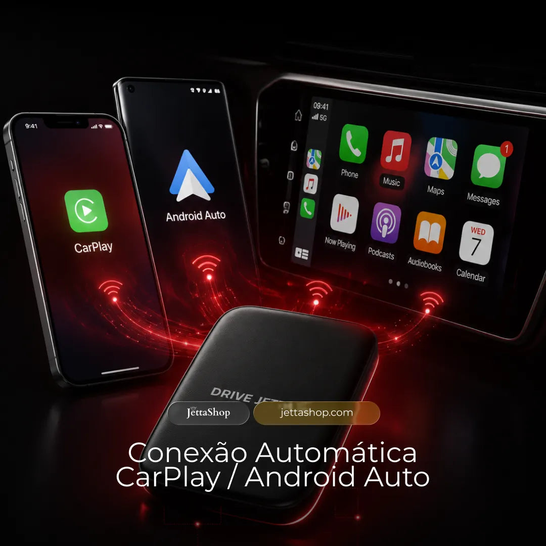 DriveJetta Pro™ — Android Completo com CarPlay e Streaming na Tela Original do Seu Carro [LANÇAMENTO 2026]