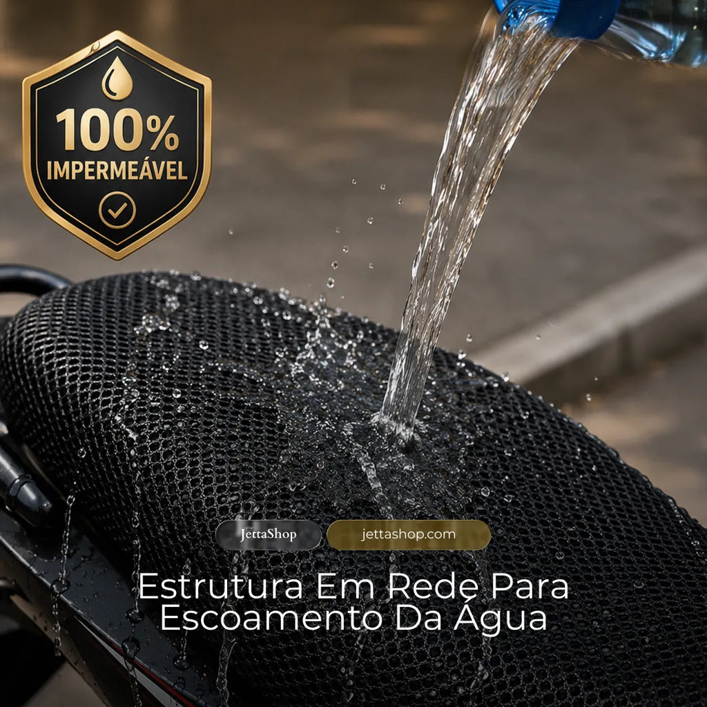 Jetta MotoShield™ - Capa Térmica Impermeável para Banco de Moto Universal [LANÇAMENTO 2026]