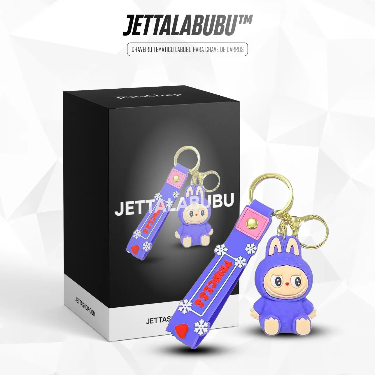 Chaveiro Temático Labubu para Chave de Carros - JettaLabubu™ (LANÇAMENTO 2025)
