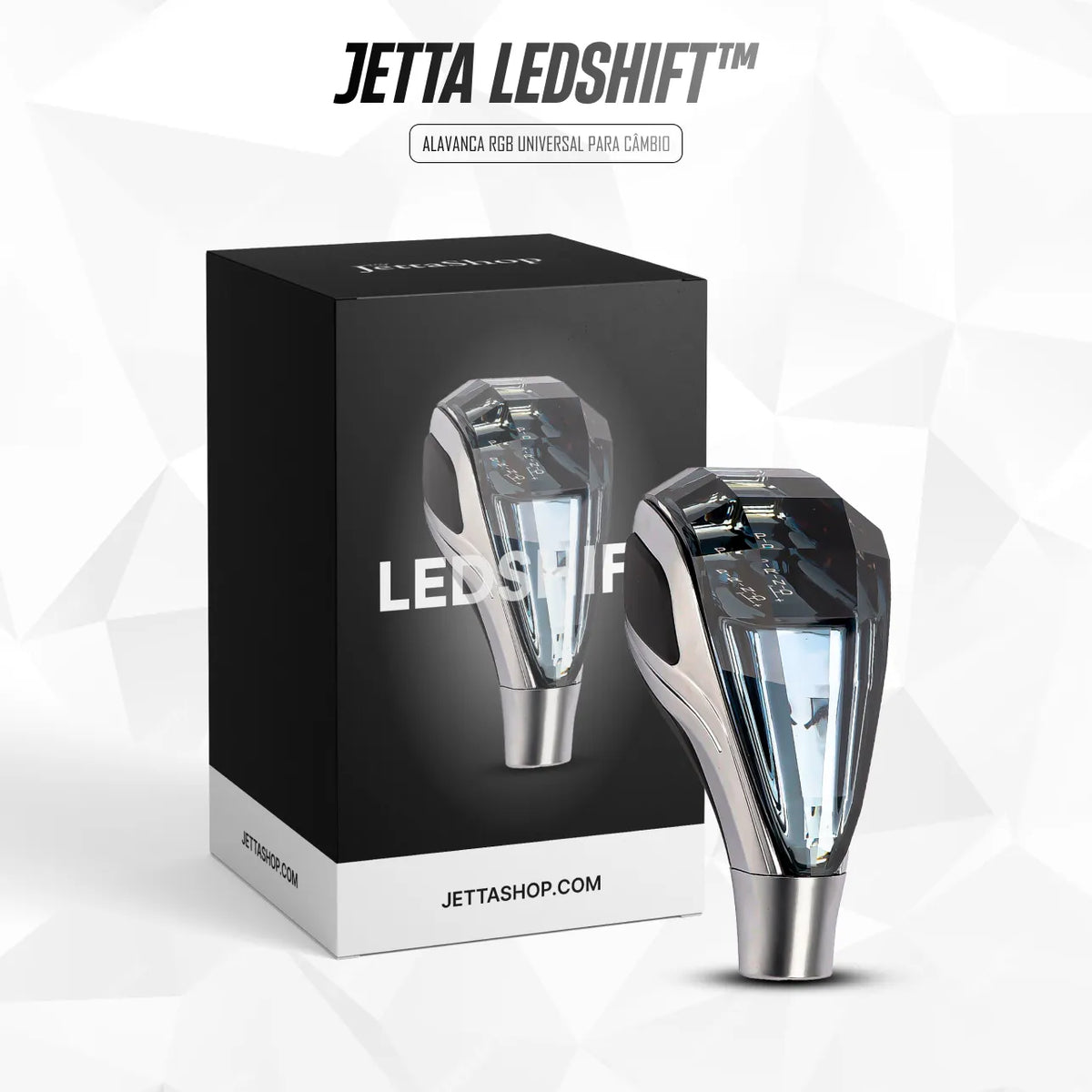 Alavanca RGB Universal para Câmbio - Jetta LedShift™ {PERSONALIZADA COM A MARCA DO SEU CARRO}