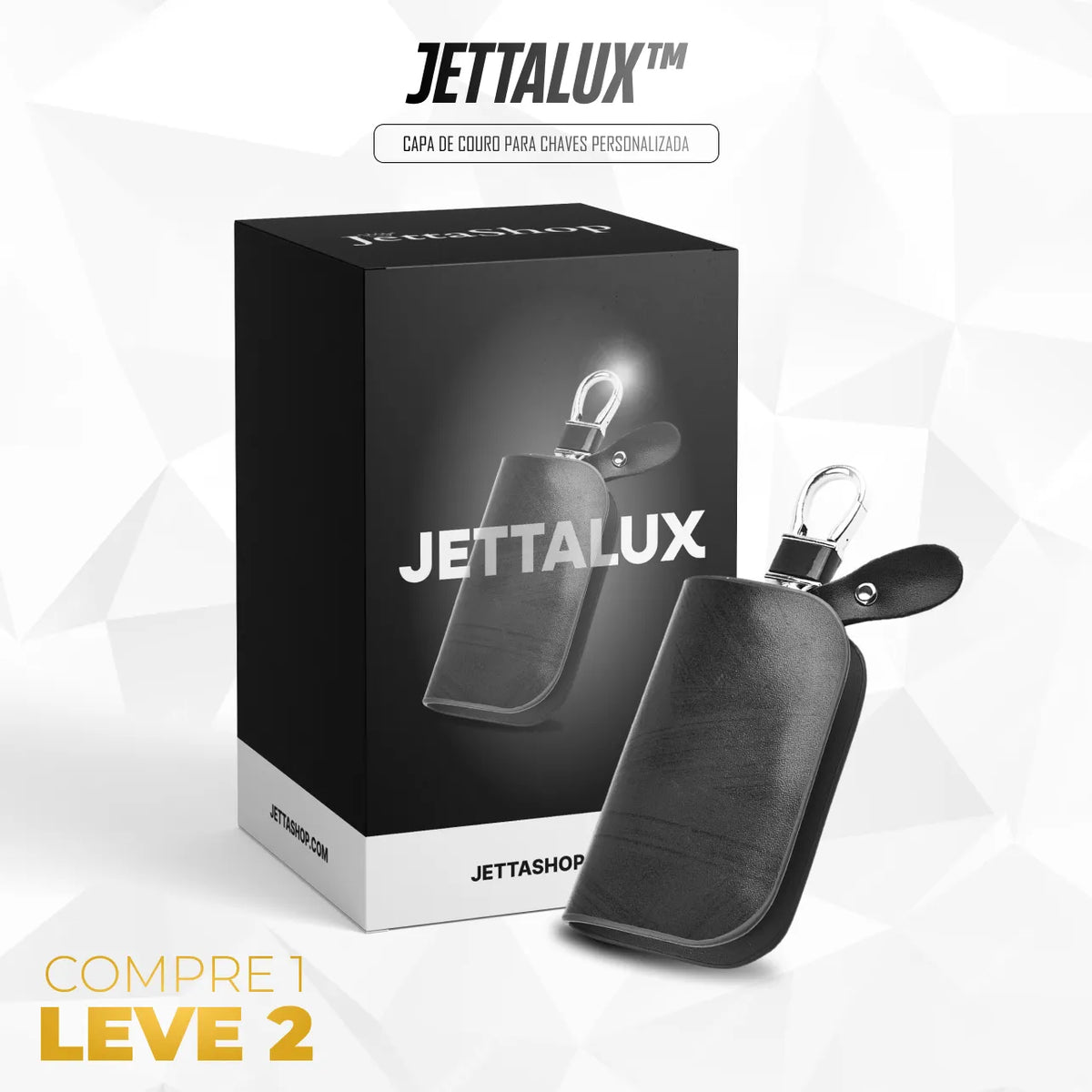 [PAGUE 1 LEVE 2] Capa de Chave Automotiva Artesanal em Couro - JettaLux™ (ESPECIAL PRÉ BLACK FRIDAY)