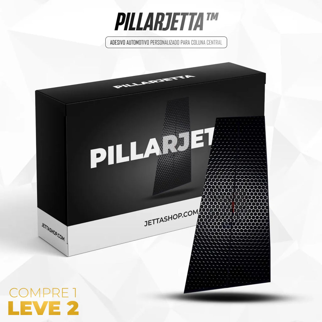 (PAGUE 1 LEVE 2) Adesivo Automotivo Personalizado para Coluna Central - PillarJetta™