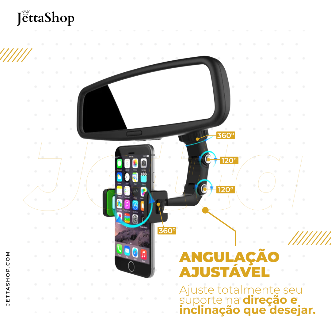 Suporte de Retrovisor Automotivo - StrongJetta™ - PAGUE 1 E LEVE 2 [PROMOÇÃO EXCLUSIVA ATÉ 23:59 DE HOJE]