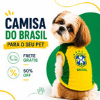 Camisa Pet Brasil Clássica - imagem 4 - Meu Pet Torcedor