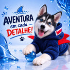 Casaco Pet Tubarão Confortável - imagem 4 - Meu Pet Torcedor