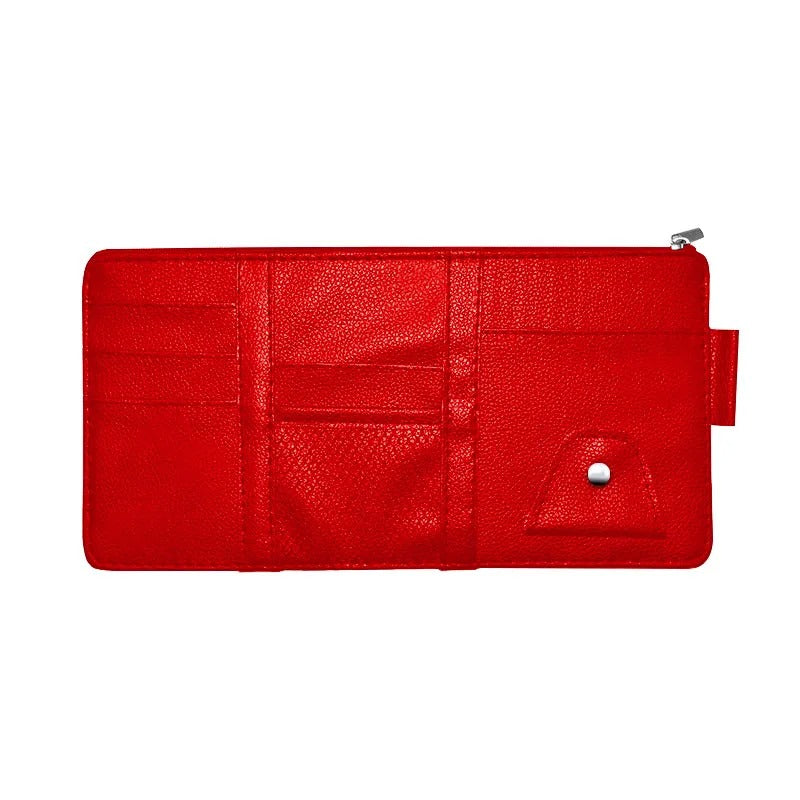 Organizador de Tapa Sol em Couro Automotivo Personalizado - Jetta SunShade™ (ESPECIAL PRÉ BLACK FRIDAY)